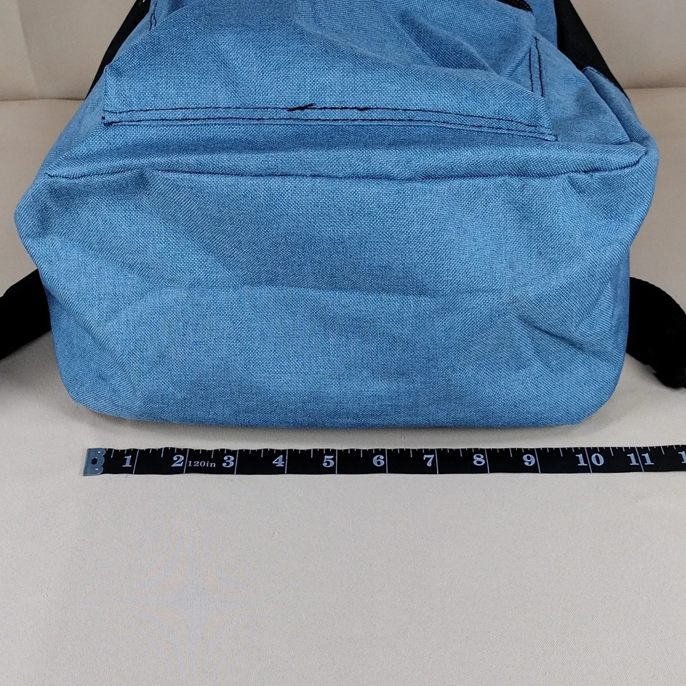 Stylish Blue Black School College Casual Every Day Utility Unisex Backpack